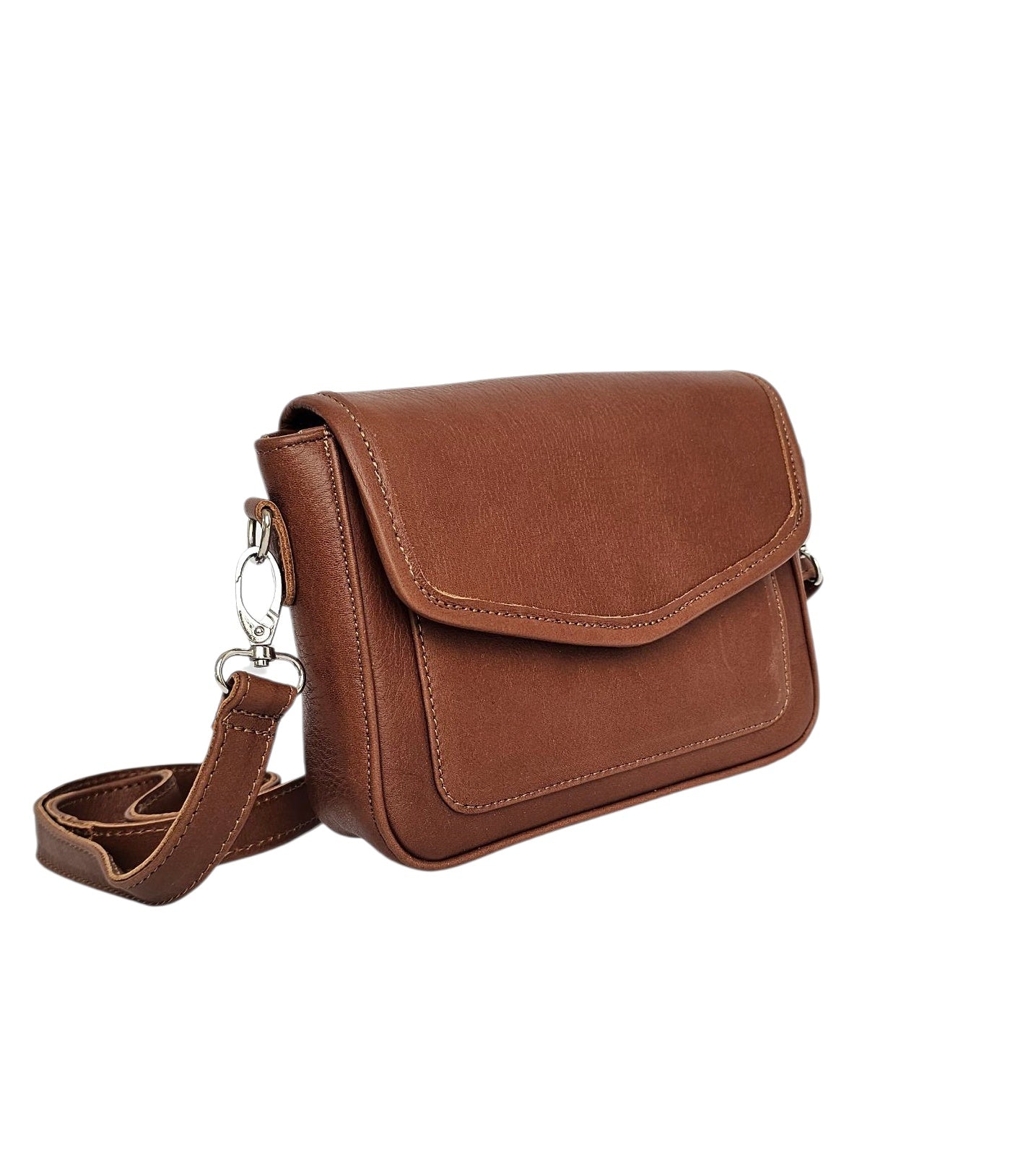 Nolita Mini Crossbody Bag – Camel by MBH Leather, product view 2