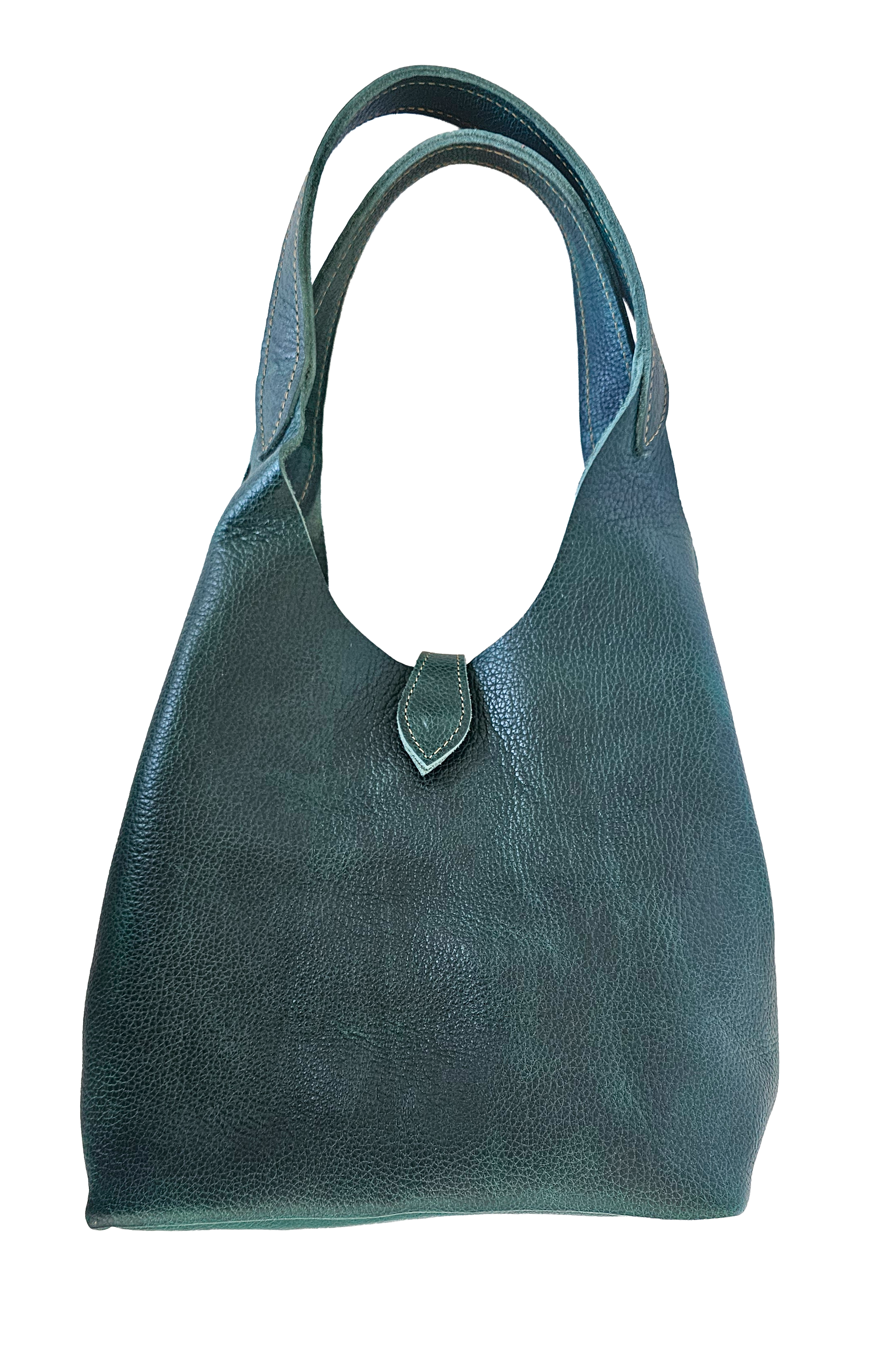 The All-Day Convertible Bag- Green by MBH Leather, product view 2