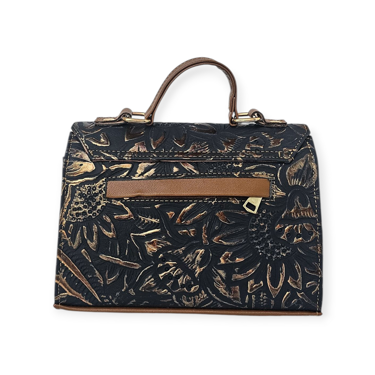 The Artisanal Crossbody Bag - Blue by MBH Leather, product view 3