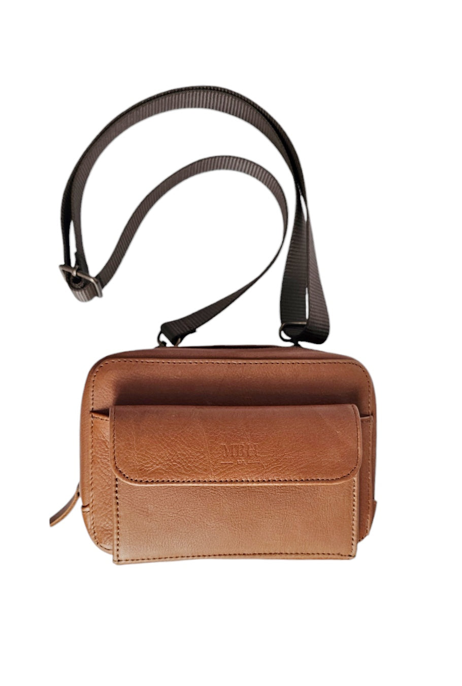 The Nomad Crossbody Leather Bag by MBH Leather, product view 2