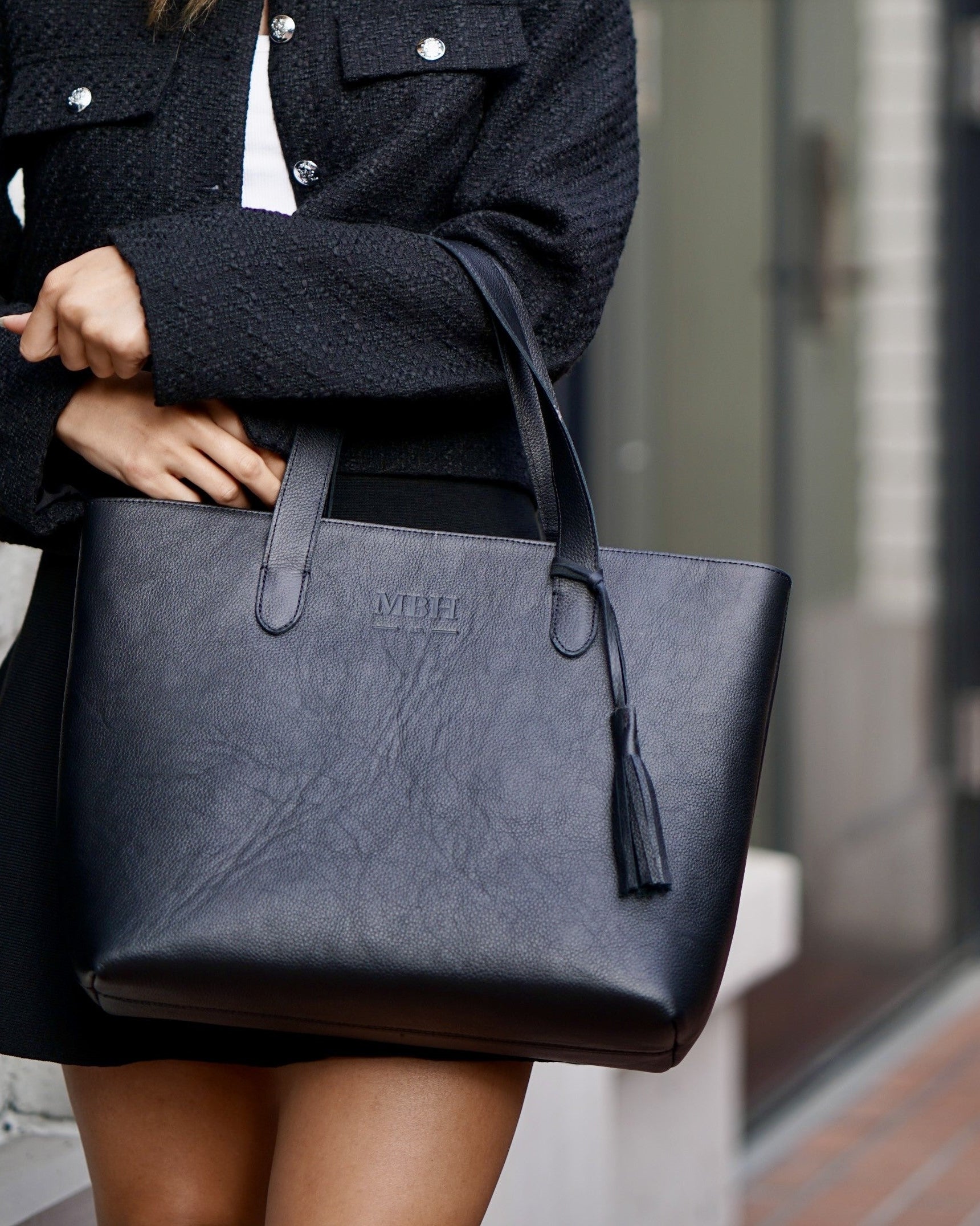 The Perfect Imperfect Tote Bag - Sample by MBH Leather, product view 1