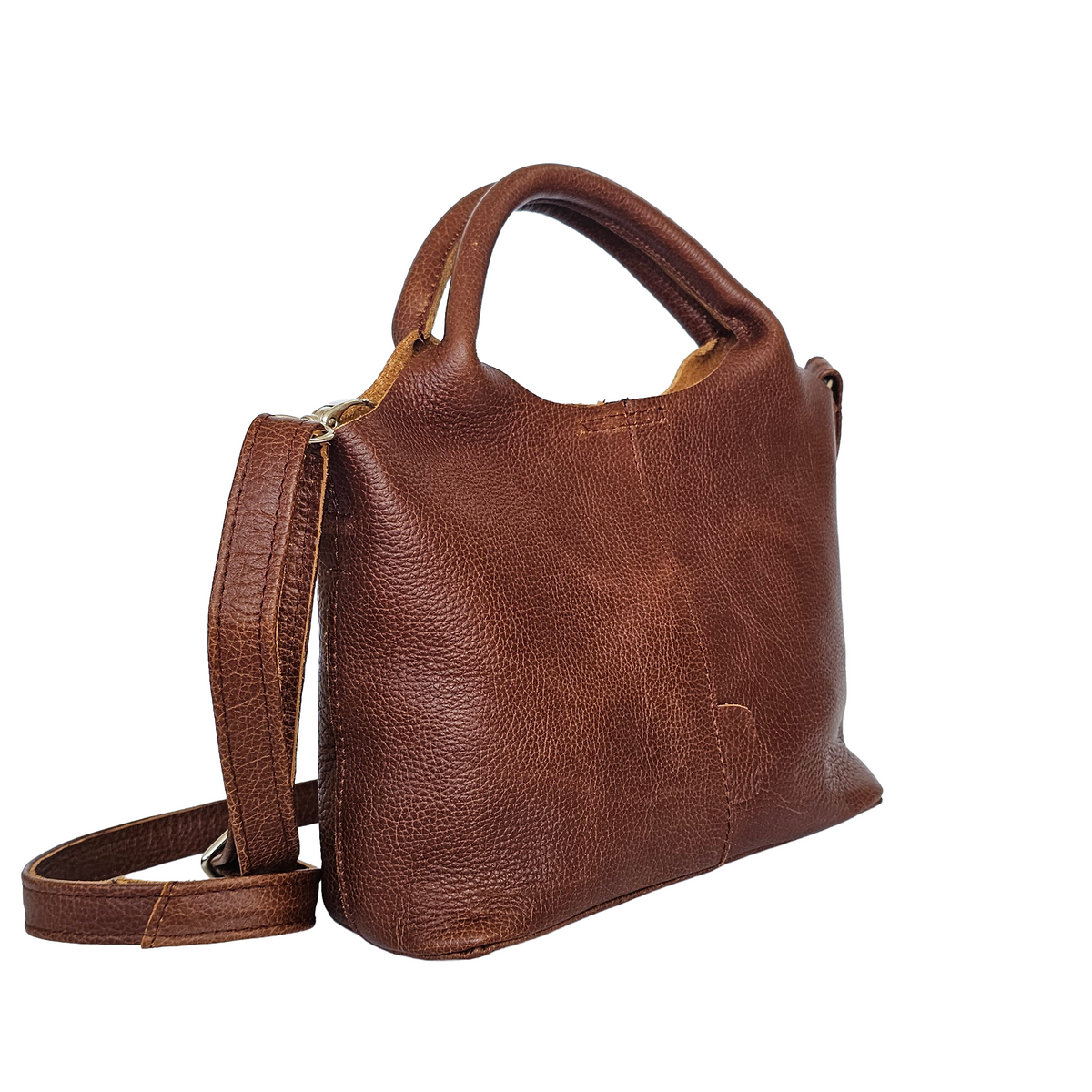 Valencia Leather Crossbody Bag by MBH Leather, product view 3