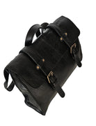 Minimalist leather crossbody backpack made 100% leather