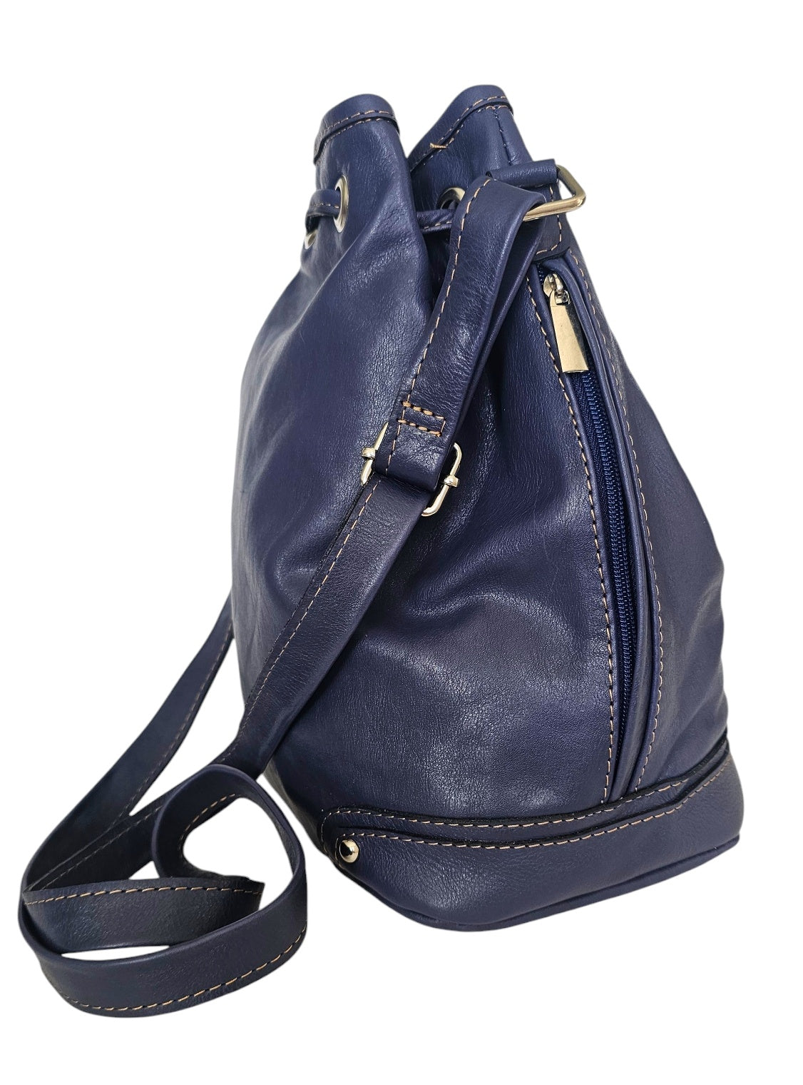 美品⭐️CAMPER CHULO Leather Daypack Bag navy カンペール CAMPER CHULO レザーリュックL （ネイビー