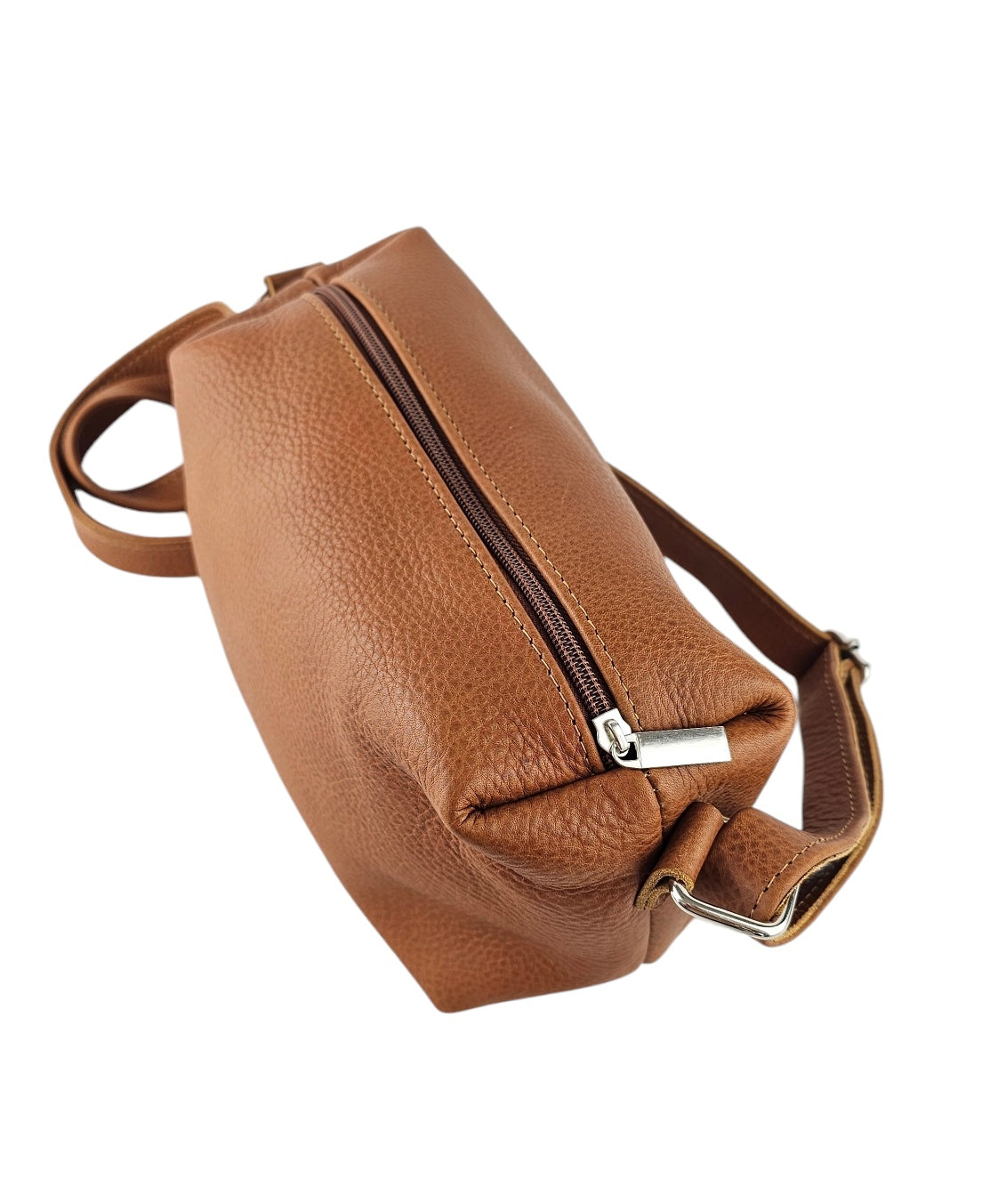 leather crossbody bag brown for women