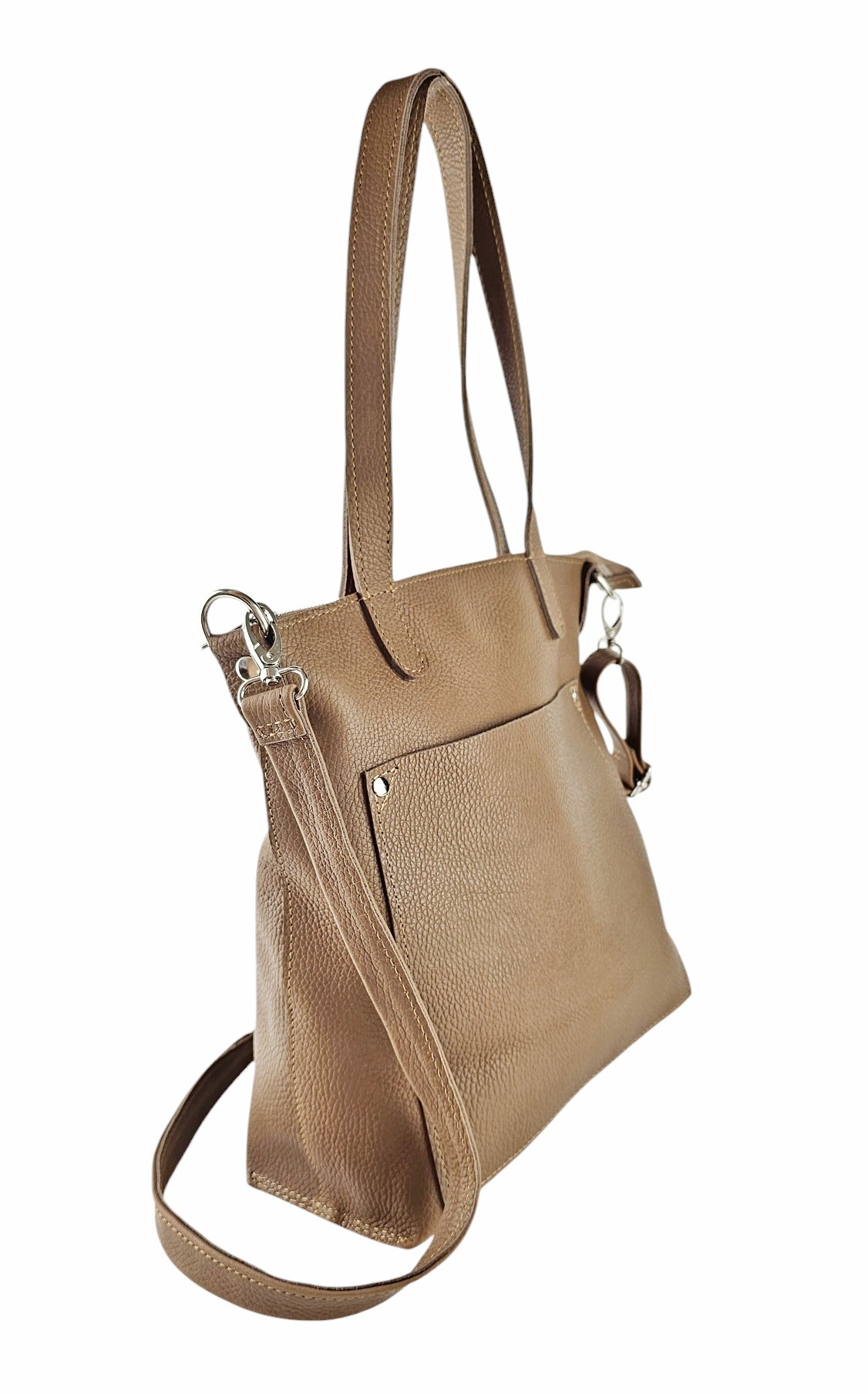 Amara Crossbody Tote Bag by MBH Leather, product view 2