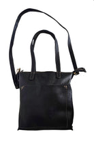 Amara Crossbody Tote Bag - Black by MBH Leather, product view 3