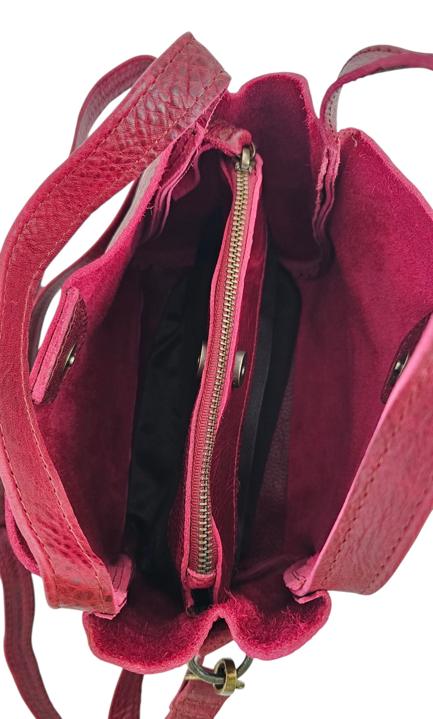 Aveline Crossbody Bag – Mahogany by MBH Leather, product view 3