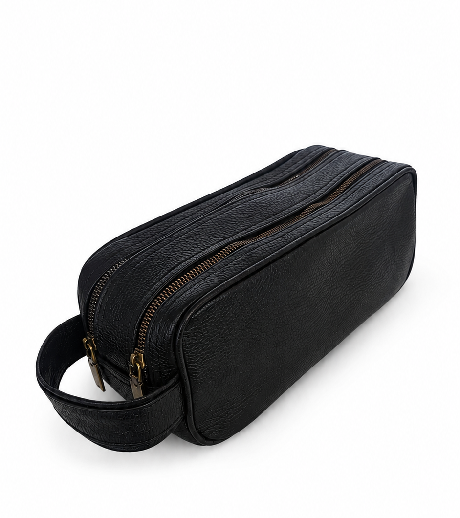 The Ellis Leather Toiletry Bag by MBH Leather