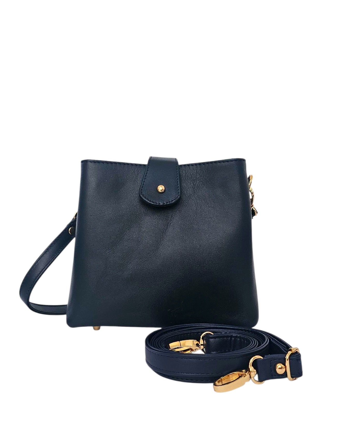 Eterna Crossbody Bag - Navy by MBH Leather, product view 3