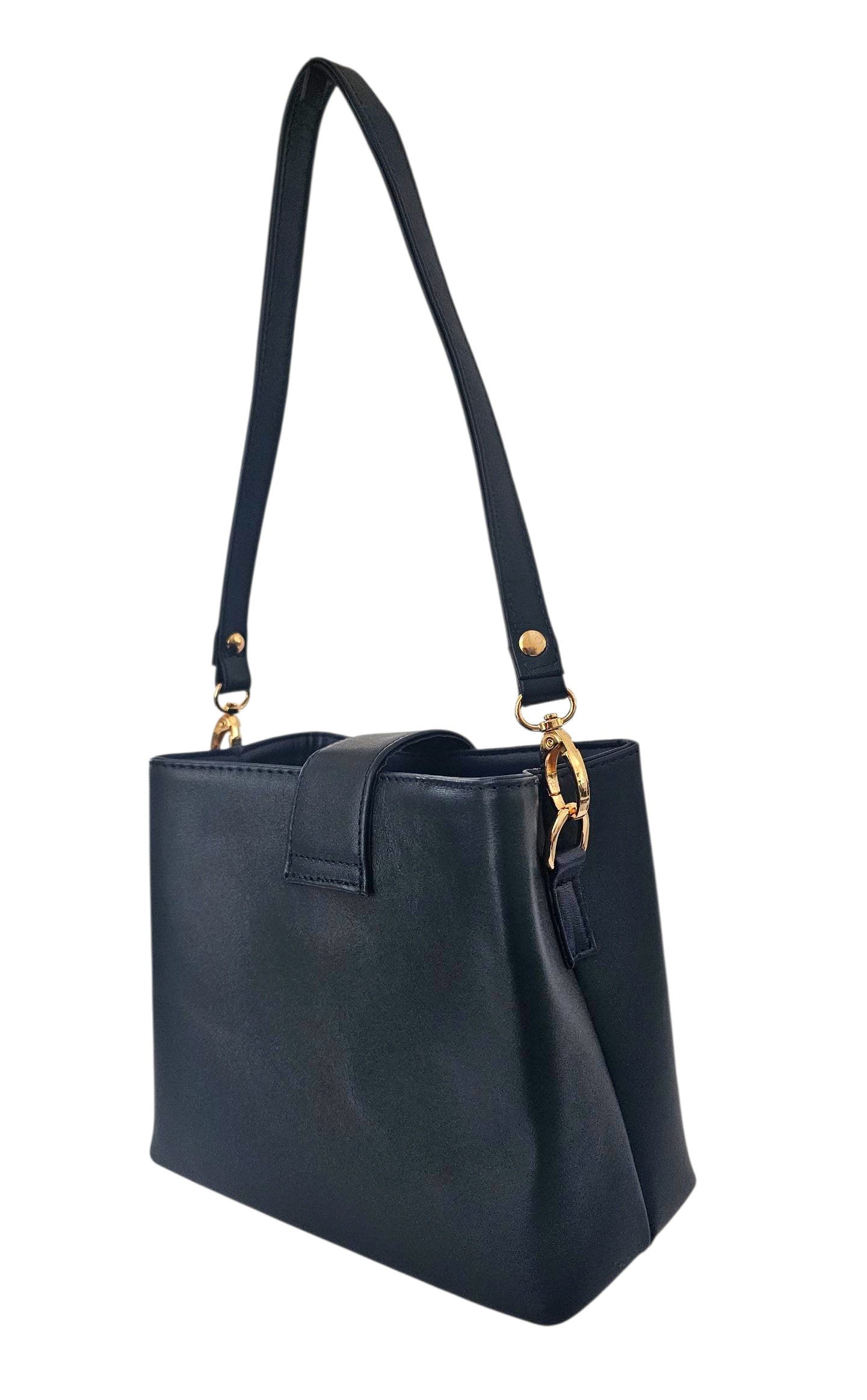 Eterna Crossbody Bag - Navy by MBH Leather, product view 4