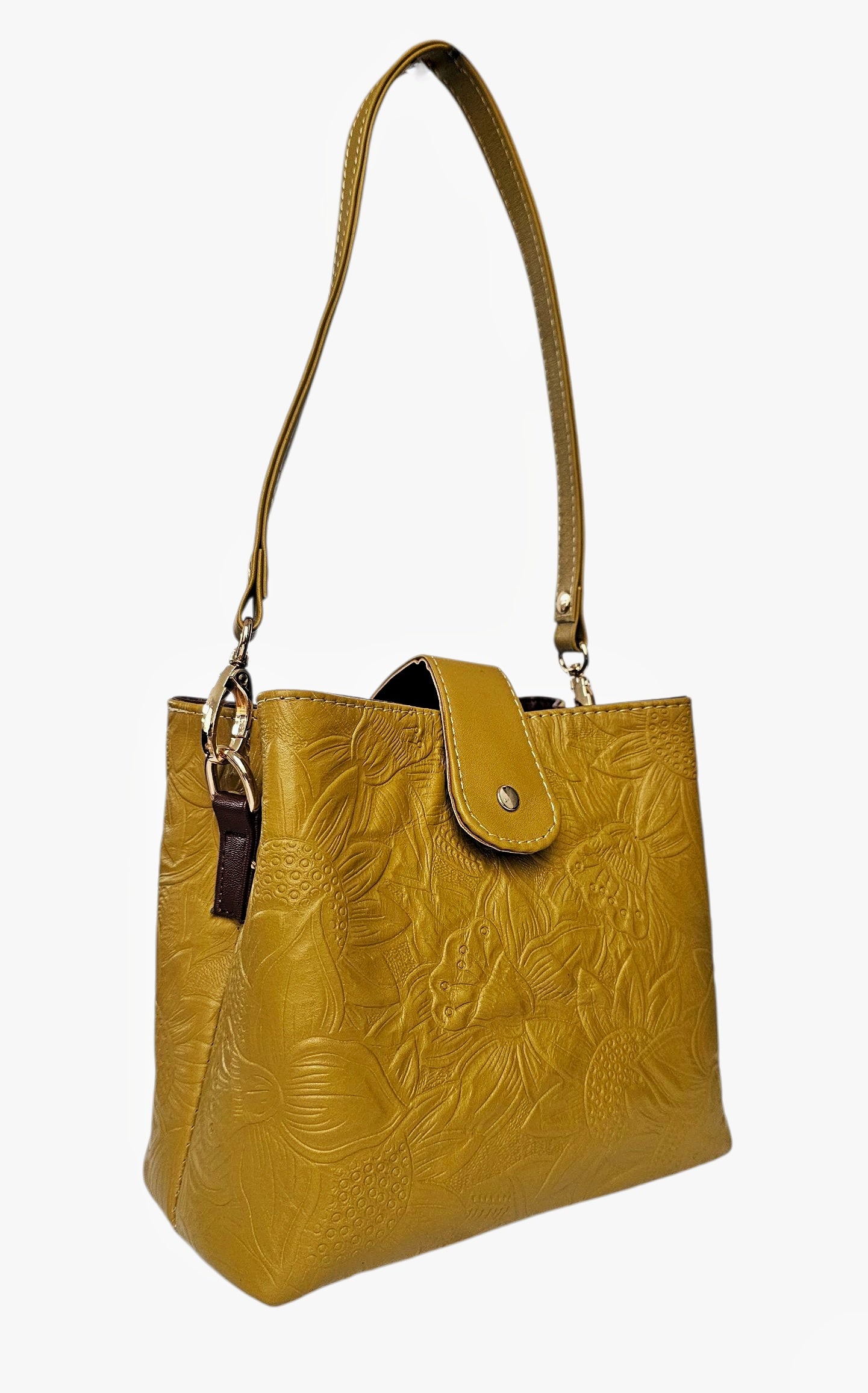 Eterna Mini Crossbody Bag - Amber by MBH Leather, product view 3