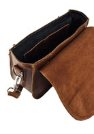 Lunetta Crossbody Bag -Merlot by MBH Leather, product view 4