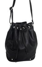 Mare Bucket Bag – Black by MBH Leather, product view 5