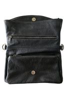 Leather Crossbody Bags multi compartments