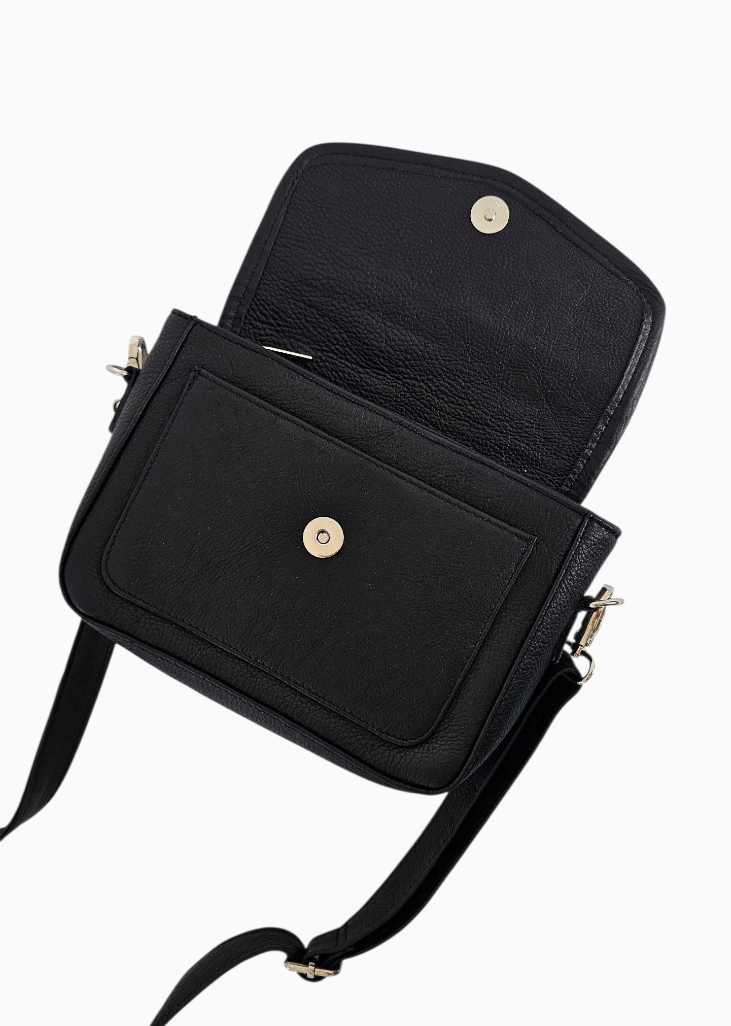 Nolita Mini Crossbody Bag – Black by MBH Leather, product view 4