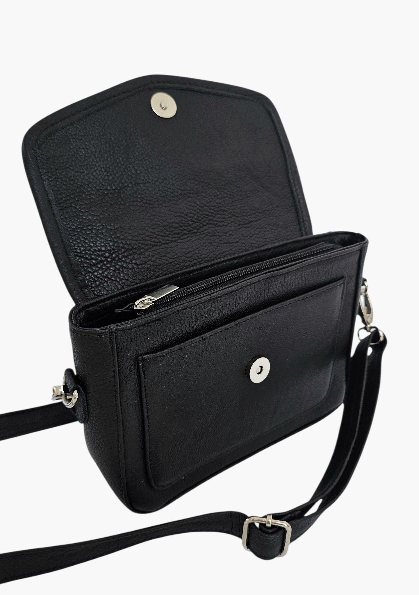 Nolita Mini Crossbody Bag – Black by MBH Leather, product view 5