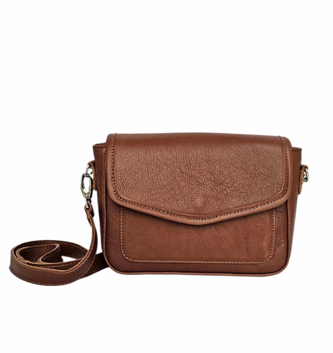 Nolita Mini Crossbody Bag – Camel by MBH Leather, product view 1
