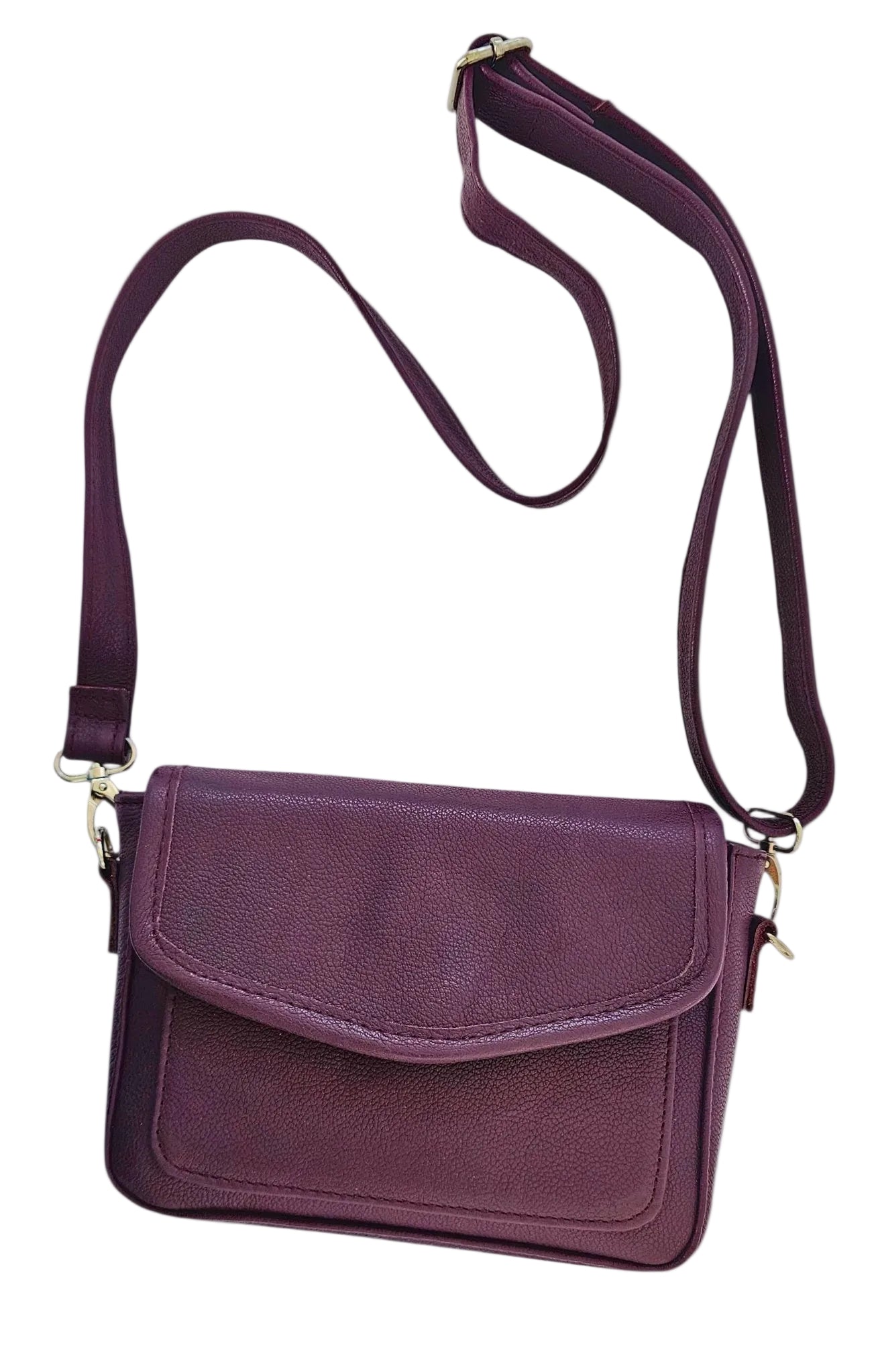 Nolita Mini Crossbody Bag – Violet by MBH Leather, product view 2