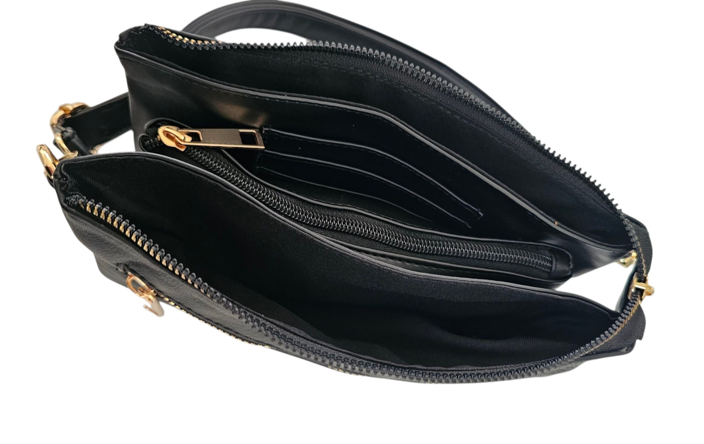 Nova Crossbody Bag - Artisan Black by MBH Leather, product view 3
