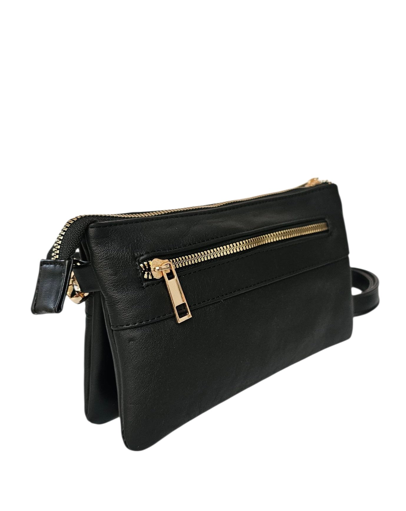 Nova Crossbody Bag - Black by MBH Leather, product view 1