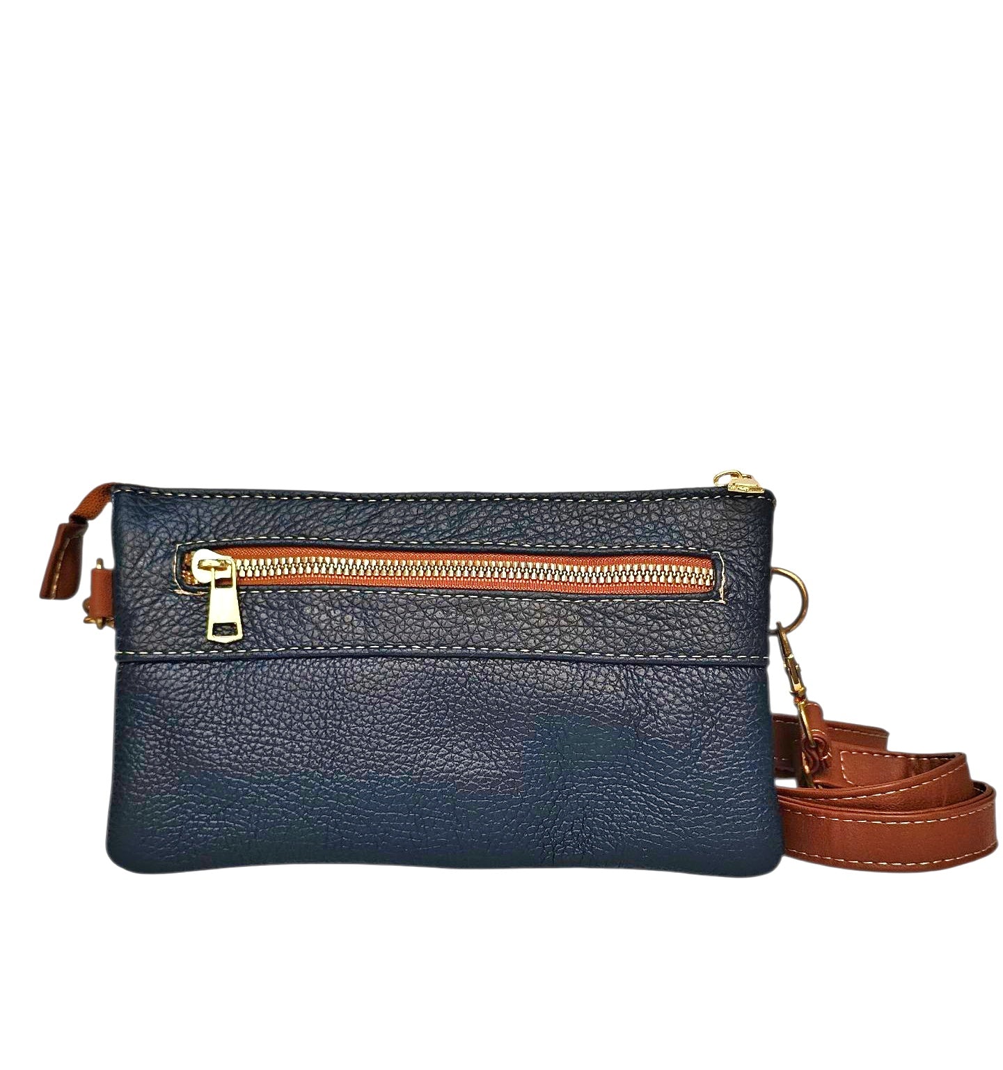 Nova Crossbody Bag - Navy by MBH Leather, product view 1