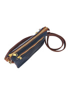Nova Crossbody Bag - Navy by MBH Leather, product view 4