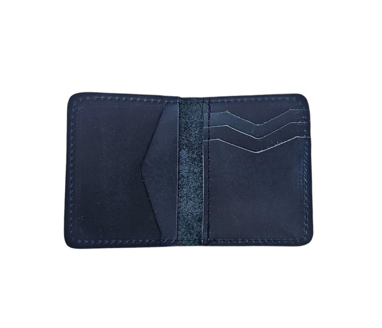 Novi Mini Bifold Wallet - Blue by MBH Leather, product view 2