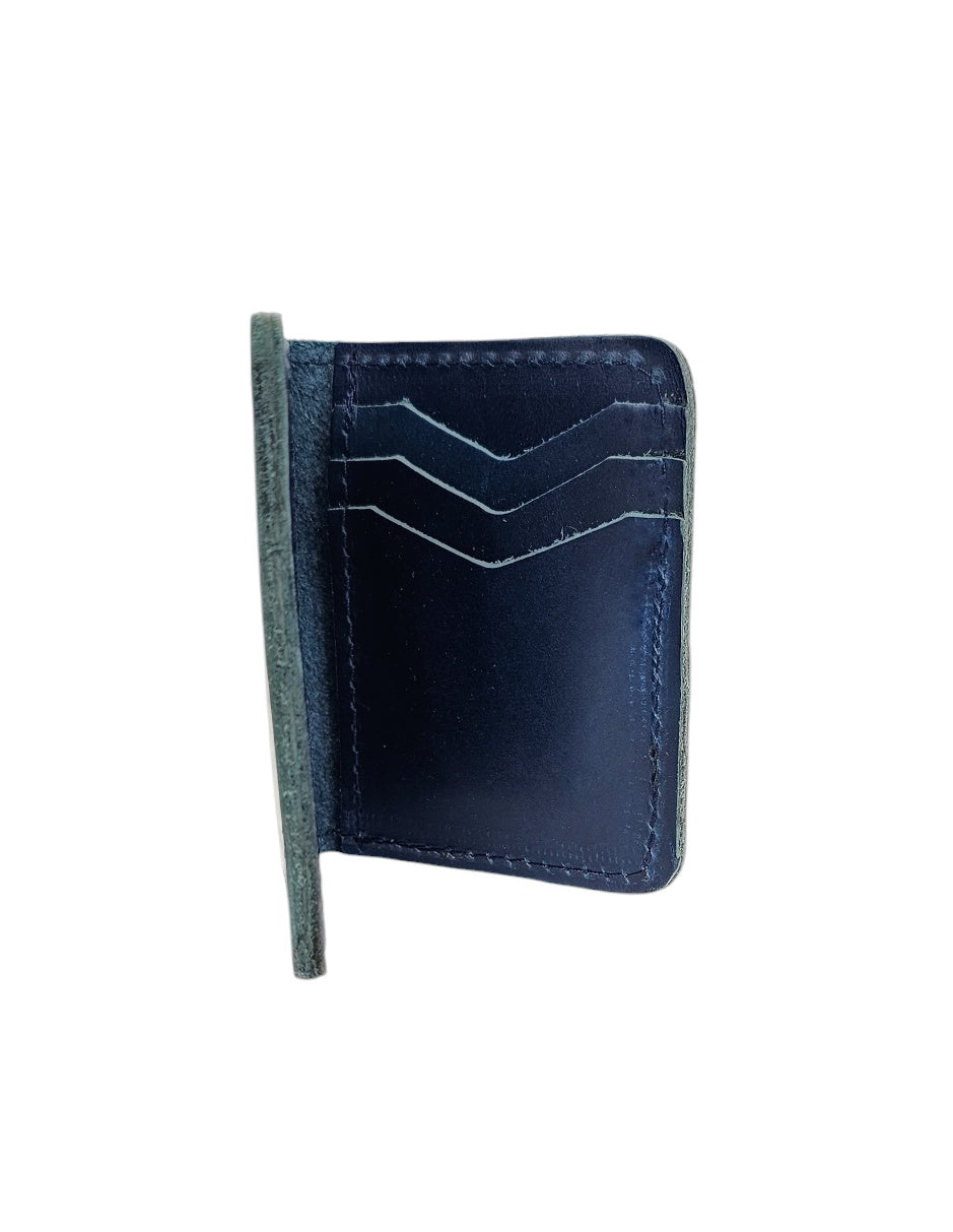 Novi Mini Bifold Wallet - Blue by MBH Leather, product view 3
