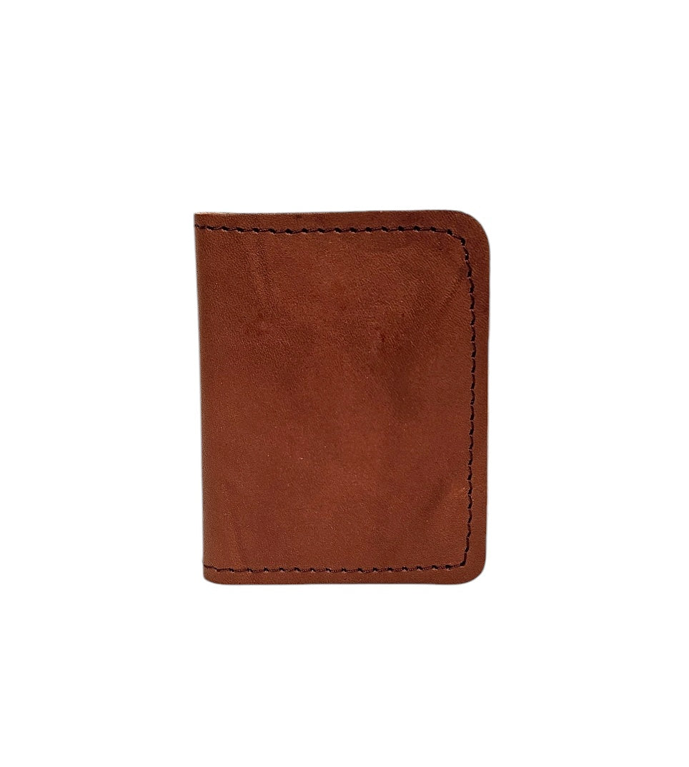 Novi Mini Bifold Wallet - Brown by MBH Leather, product view 1