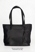 Soft Luxe Tote Bag - Black by MBH Leather, product view 6