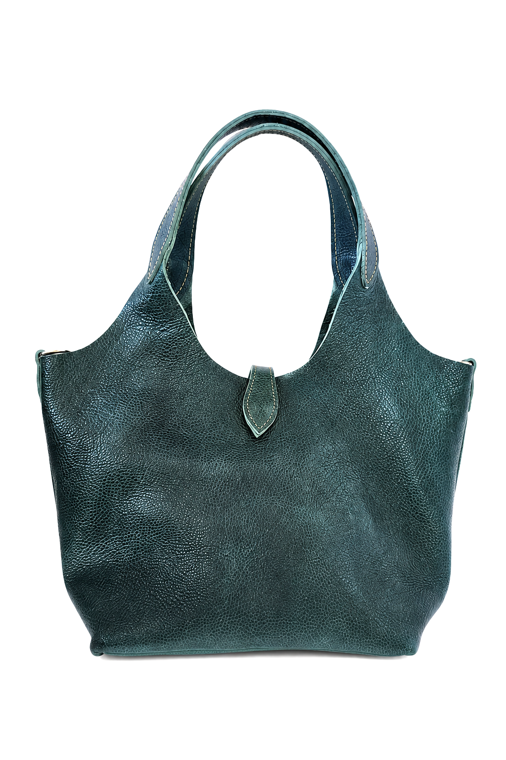 The All-Day Convertible Bag- Green by MBH Leather, product view 3