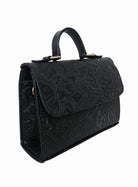 The Artisanal Crossbody Bag - Black by MBH Leather, product view 2