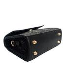 The Artisanal Crossbody Bag - Black by MBH Leather, product view 5