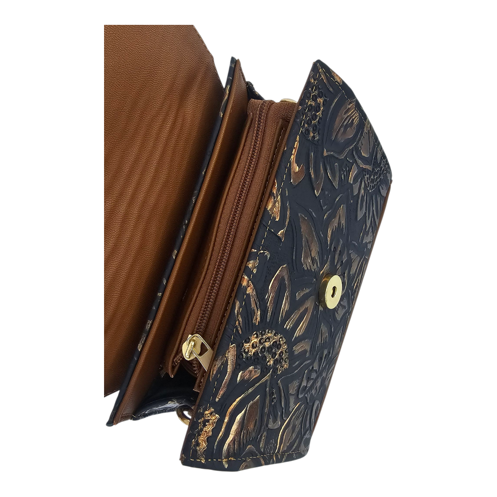 The Artisanal Crossbody Bag - Blue by MBH Leather, product view 5