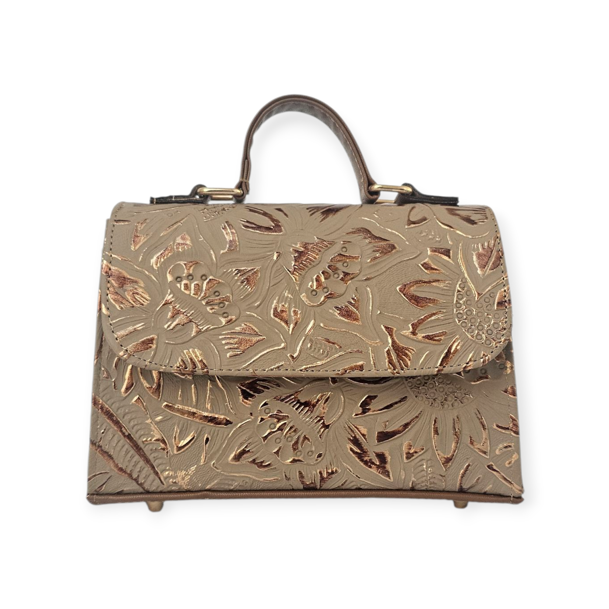 The Artisanal Crossbody Bag - Brown by MBH Leather, product view 5