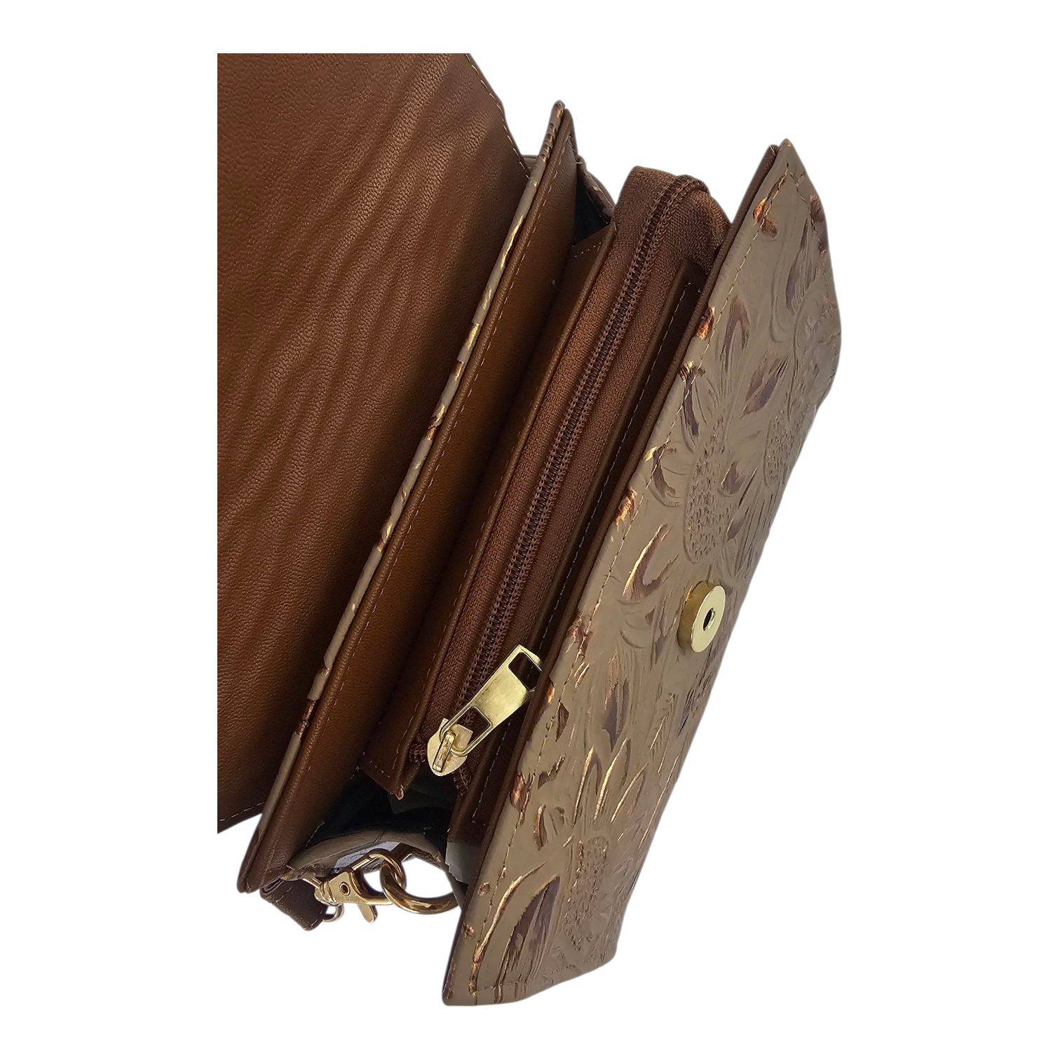 The Artisanal Crossbody Bag - Brown by MBH Leather, product view 7