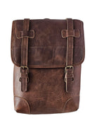 The Ferrano Leather Backpack - Brown by MBH Leather, product view 2