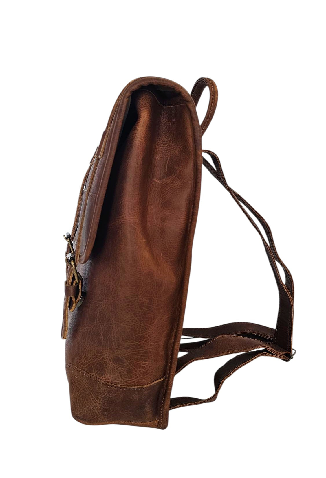 The Ferrano Leather Backpack - Brown by MBH Leather, product view 3