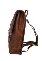The Ferrano Leather Backpack - Brown by MBH Leather, product view 3