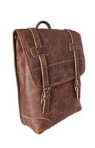 The Ferrano Leather Backpack - Brown by MBH Leather, product view 4