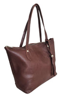 The Florentine Tote Bag- Brown by MBH Leather, product view 4