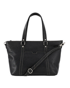 The Icon Leather Tote Bag - Black by MBH Leather, product view 2