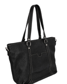 The Icon Leather Tote Bag - Black by MBH Leather, product view 3