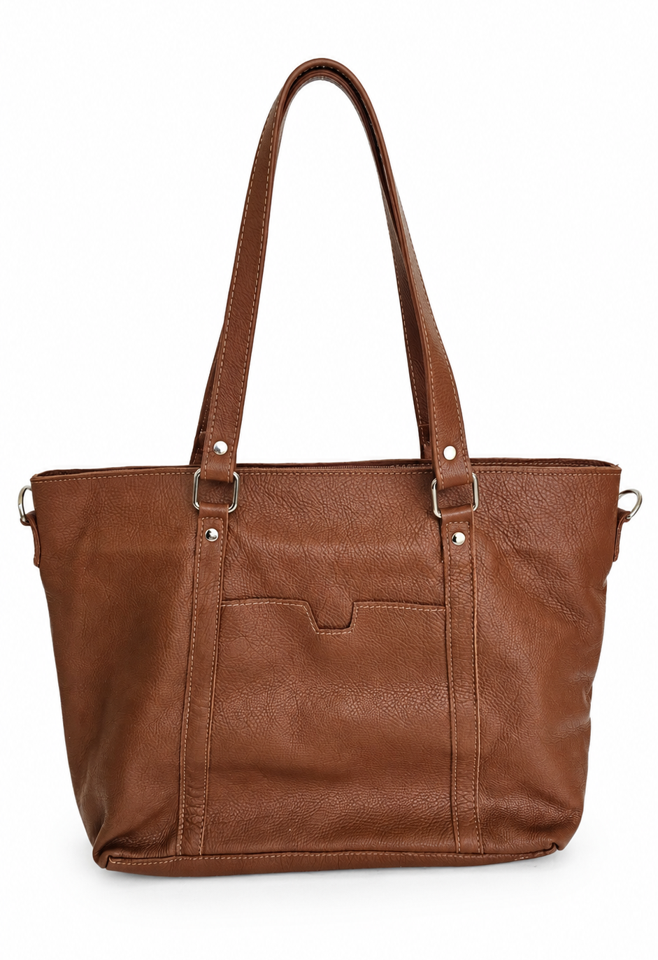 The Icon elegant women's leather tote bag with long shoulder straps by MBH Leather