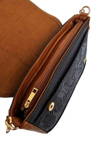 The Marquesa Crossbody Bag - Brown by MBH Leather, product view 3
