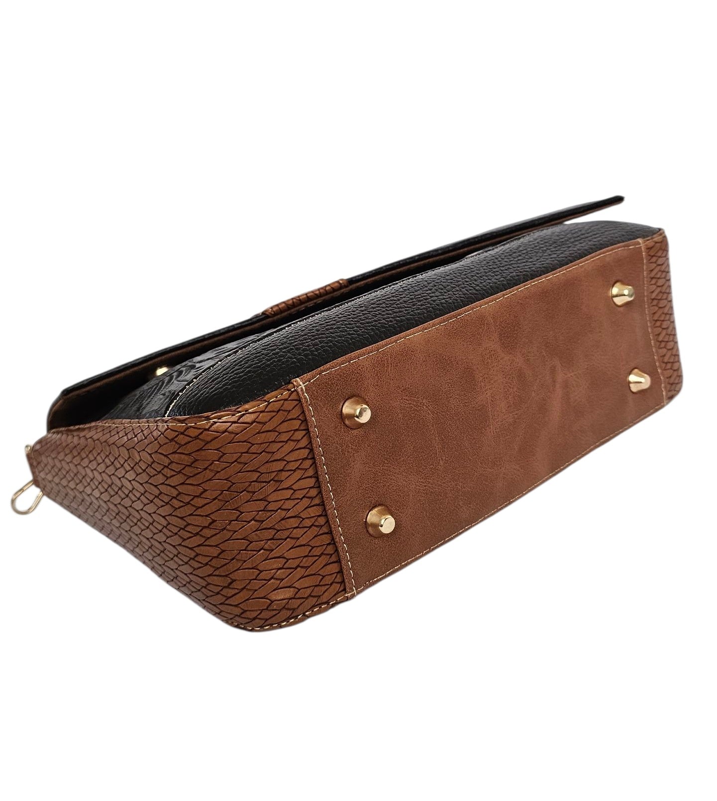The Marquesa Crossbody Bag - Brown by MBH Leather, product view 5