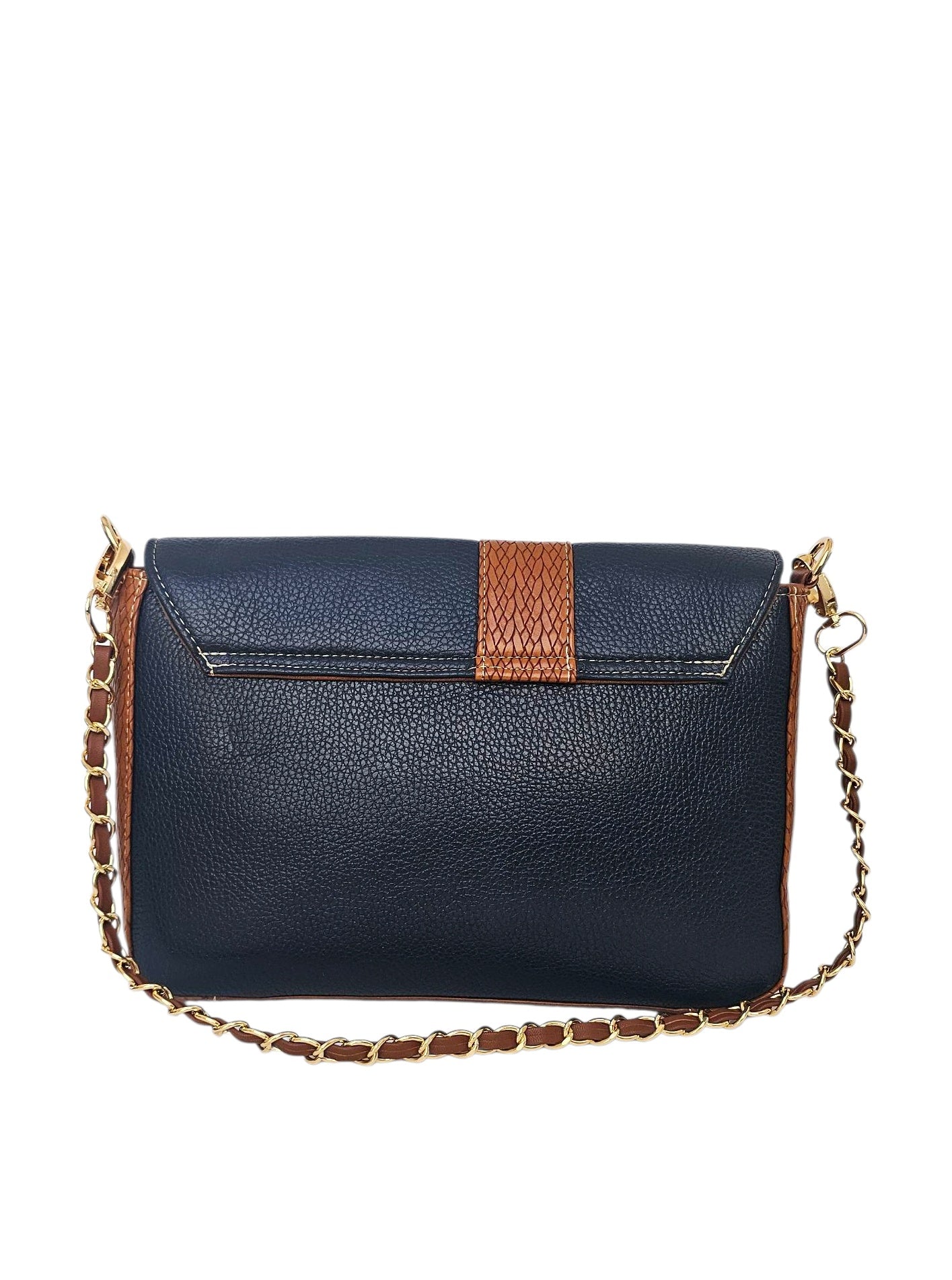 The Marquesa Crossbody Bag - Navy by MBH Leather, product view 4