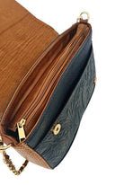 The Marquesa Crossbody Bag - Navy by MBH Leather, product view 5