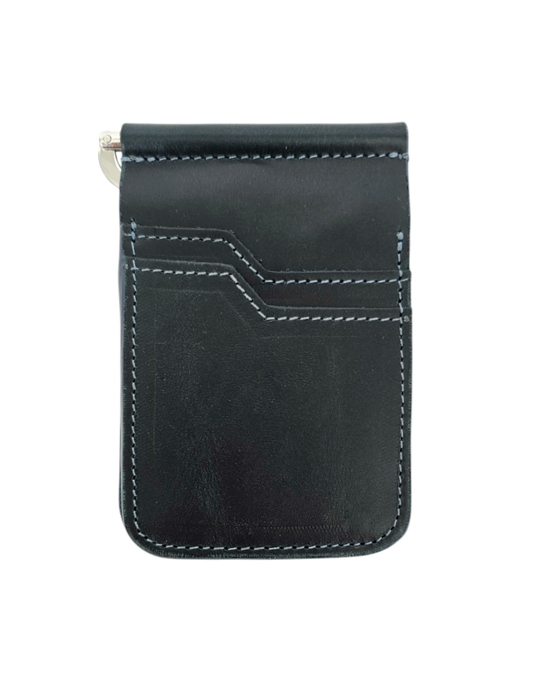 The Minimalist Money Clip Wallet - Blue by MBH Leather, product view 3